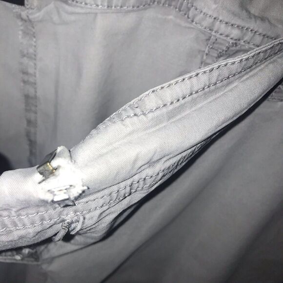 Eileen Fisher Chino Pants Women’s Medium Straight Leg Tencel Gray *flaws** - Picture 4 of 15